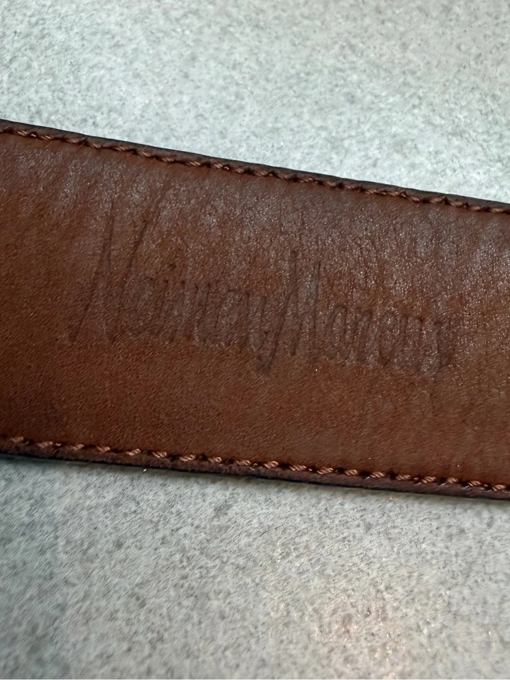 Vintage Neiman Marcus Genuine Lizard & Crocodile Leather Belt Size 42